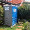 luxury portable toilet for hire in Sydney connected to water supply
