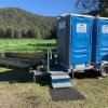 Dual units of portable toilets on a trailer for hire in sydney for your next event