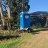 Portable shower on trailer available for hire in sydney