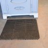 Safety mat outside the entrance of portable toilet for hire in sydney for your next event