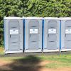 Series of portable toilets at an event in Sydney