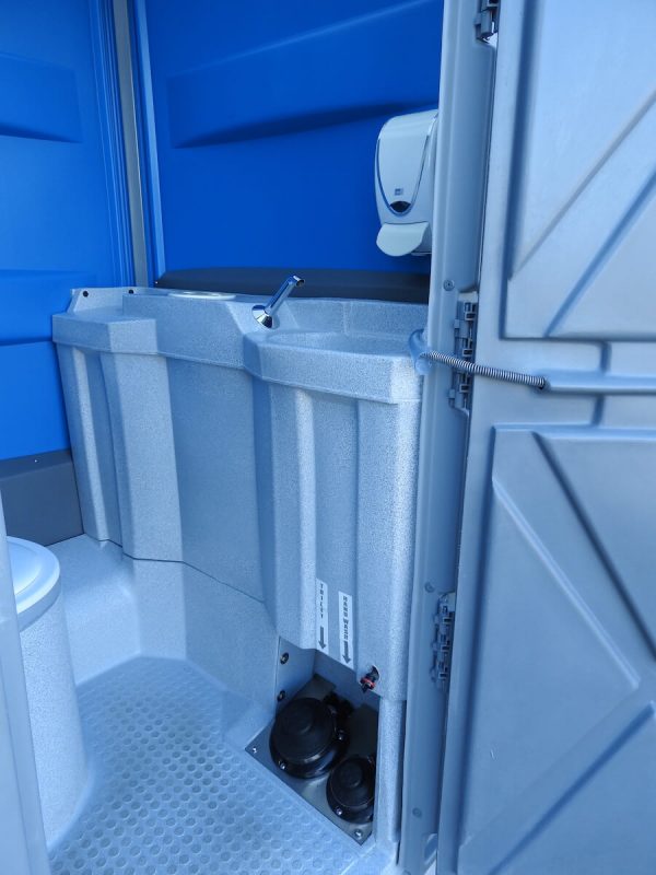 internal view of portable chemical toilet rental in sydney
